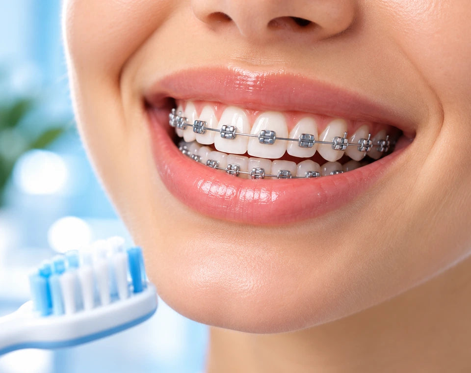 Illustrative oral-care imagery for Braces & Aligners
